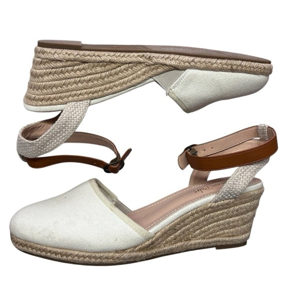 Dream Pairs Espadrille Ankle Strap Wedge Sandals SIZE 9